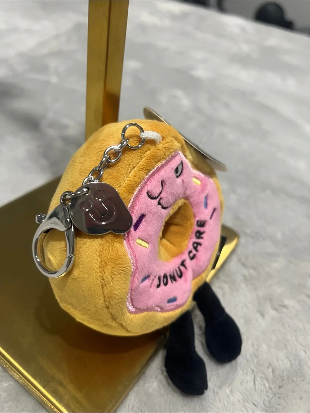 I Donut Care Plush Donut Keychain/bag charm -